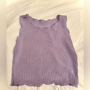 Purple crop top. SHEIN Medium